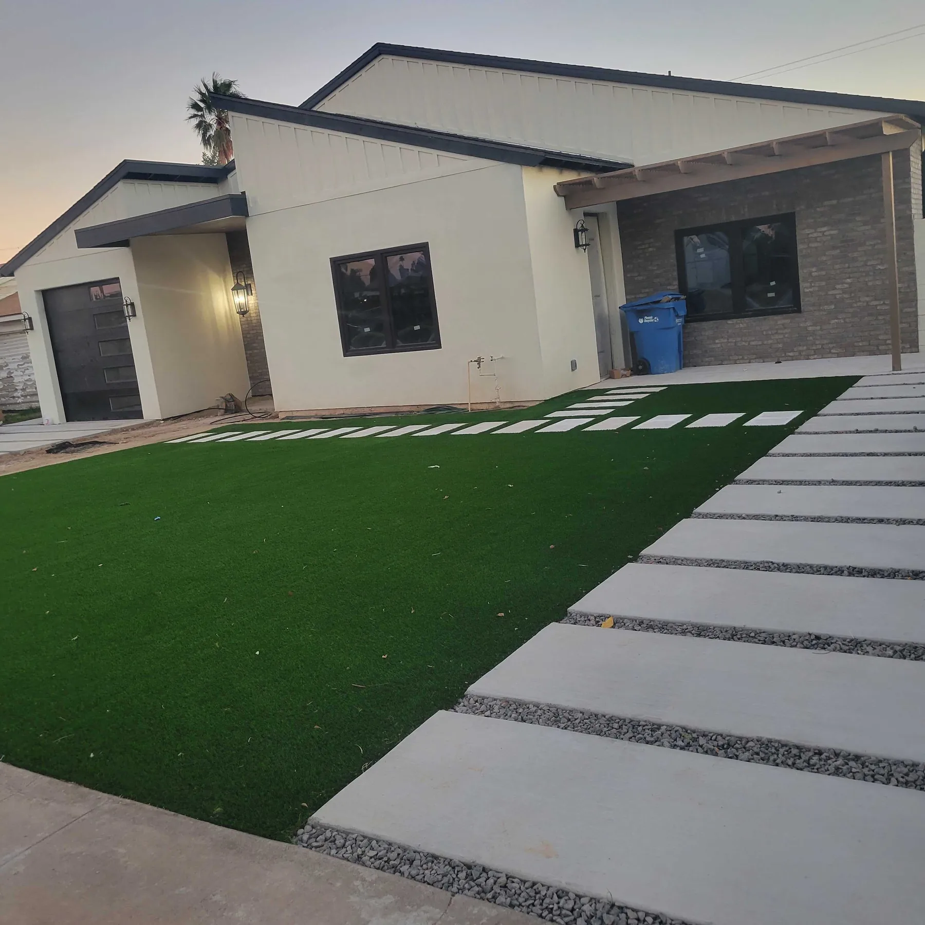 Artificial turf and backyard design by ACI Construction Group LLC in Phoenix